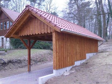 Carport mit Satteldach