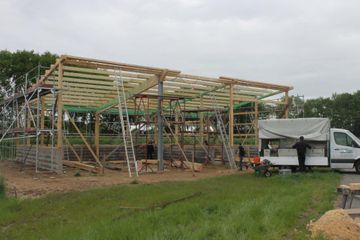 Neubau Maschinenhalle in Holzbauweise